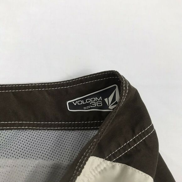 volcom mens‎ board swim surf shorts 36 tan brown - Picture 8 of 10